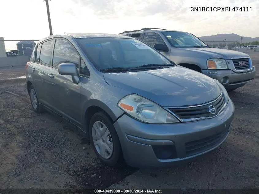 3N1BC1CPXBL474111 2011 Nissan Versa 1.8S