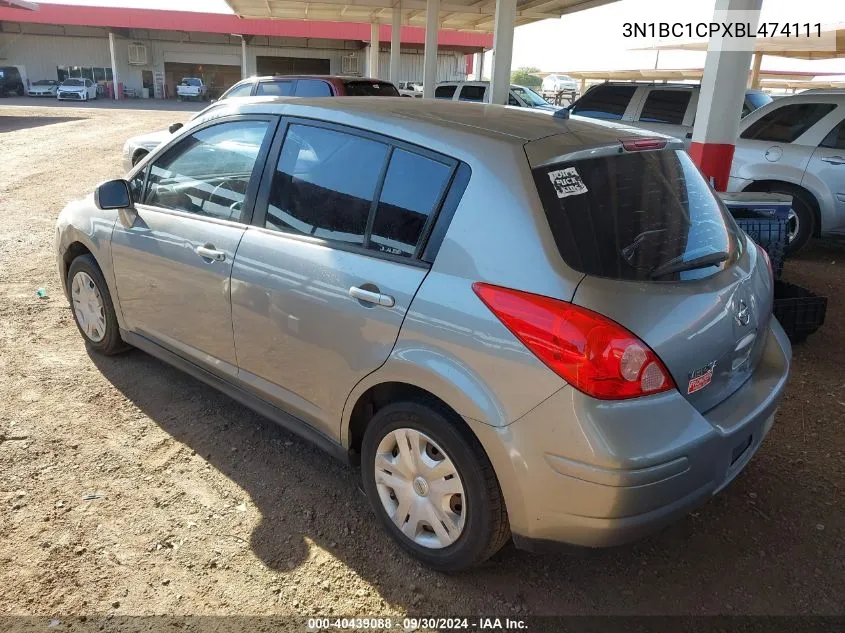 3N1BC1CPXBL474111 2011 Nissan Versa 1.8S