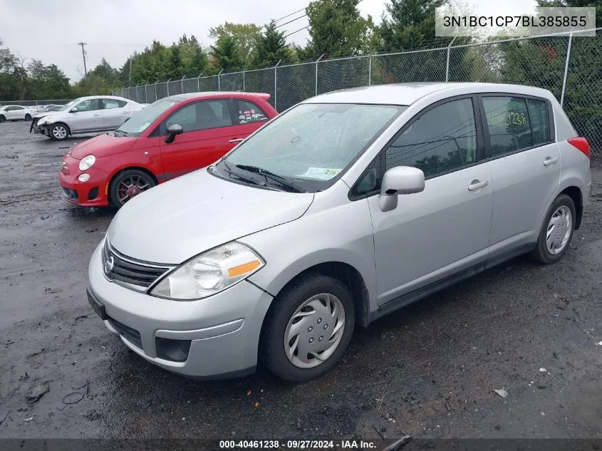 2011 Nissan Versa 1.8S VIN: 3N1BC1CP7BL385855 Lot: 40461238