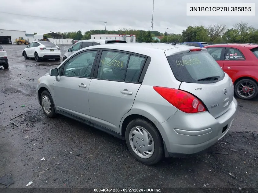 2011 Nissan Versa 1.8S VIN: 3N1BC1CP7BL385855 Lot: 40461238