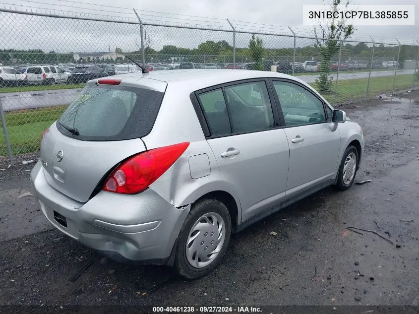 2011 Nissan Versa 1.8S VIN: 3N1BC1CP7BL385855 Lot: 40461238