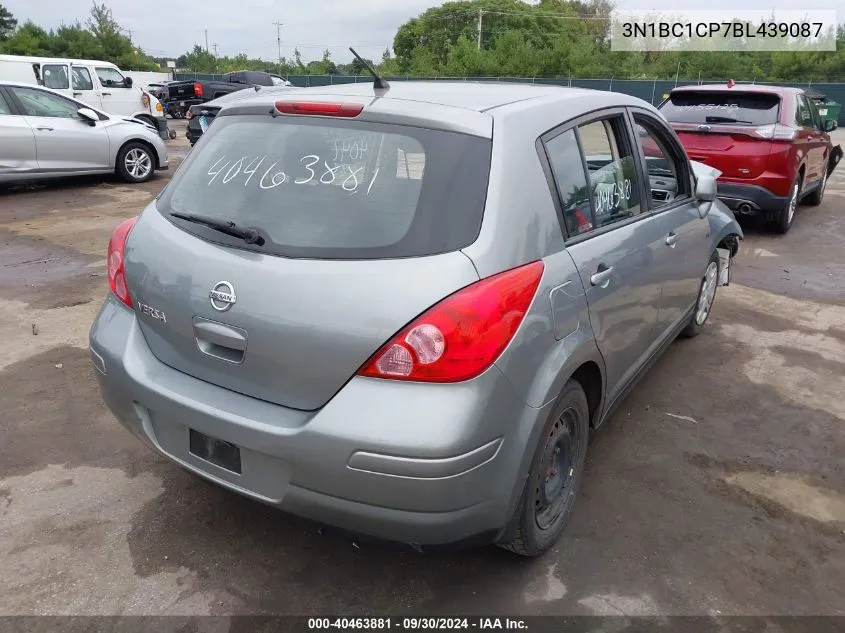 2011 Nissan Versa 1.8S VIN: 3N1BC1CP7BL439087 Lot: 40463881