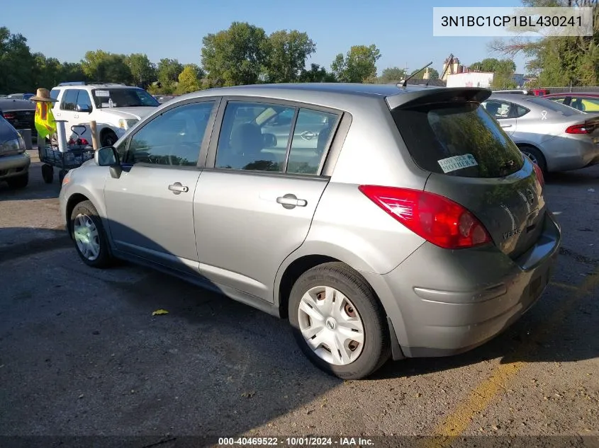 2011 Nissan Versa 1.8S VIN: 3N1BC1CP1BL430241 Lot: 40469522