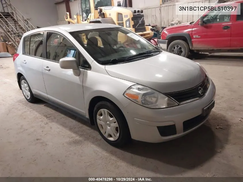 2011 Nissan Versa 1.8S VIN: 3N1BC1CP5BL510397 Lot: 40478298