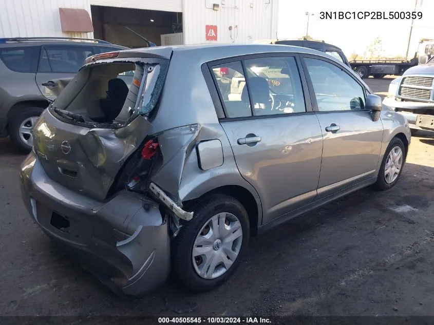 2011 Nissan Versa 1.8S VIN: 3N1BC1CP2BL500359 Lot: 40505545