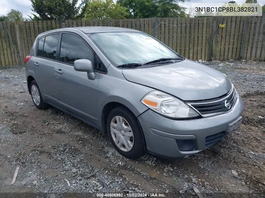 2011 Nissan Versa 1.8S VIN: 3N1BC1CP8BL382821 Lot: 40506992