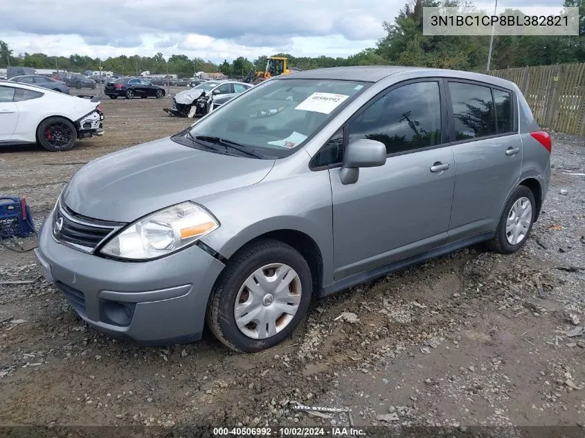 2011 Nissan Versa 1.8S VIN: 3N1BC1CP8BL382821 Lot: 40506992