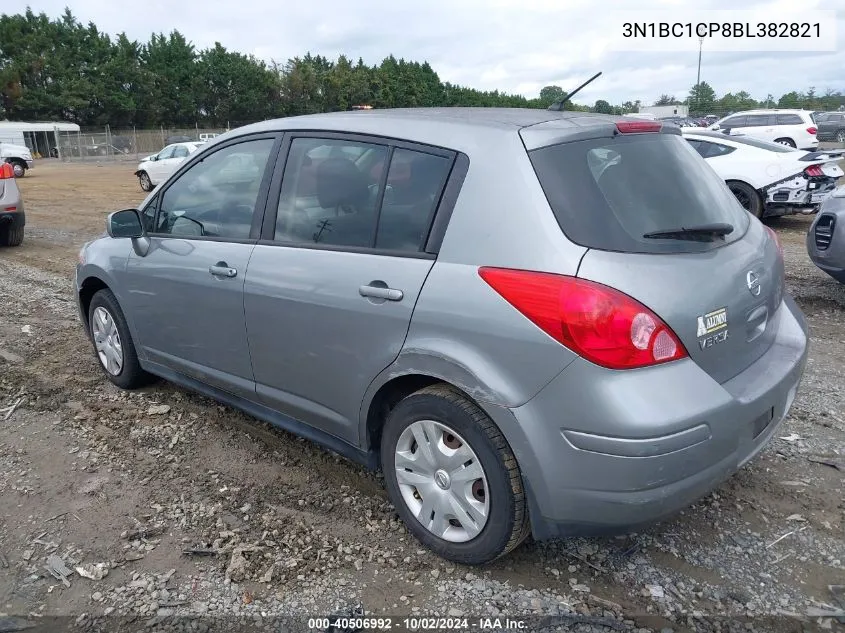 2011 Nissan Versa 1.8S VIN: 3N1BC1CP8BL382821 Lot: 40506992