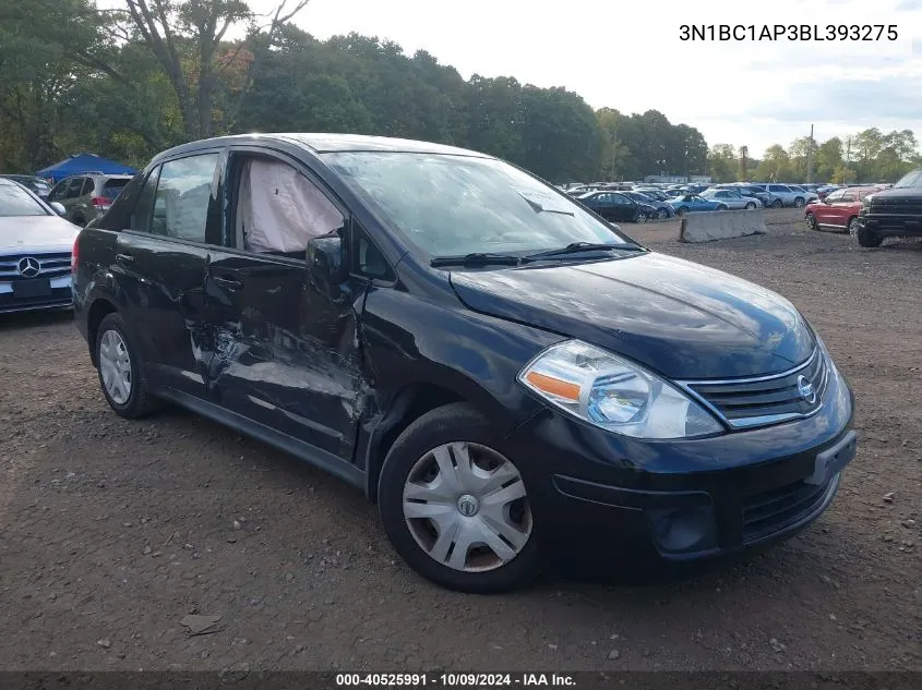 2011 Nissan Versa S/Sl VIN: 3N1BC1AP3BL393275 Lot: 40525991