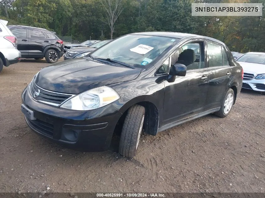 2011 Nissan Versa S/Sl VIN: 3N1BC1AP3BL393275 Lot: 40525991