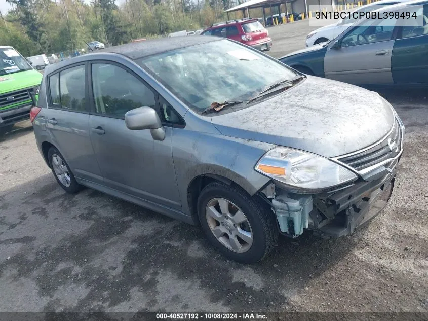 2011 Nissan Versa 1.8Sl VIN: 3N1BC1CP0BL398494 Lot: 40527192