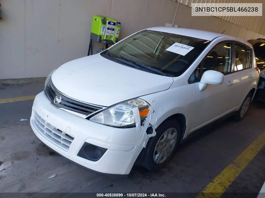 2011 Nissan Versa 1.8S VIN: 3N1BC1CP5BL466238 Lot: 40538899