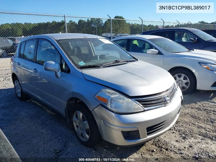 2011 Nissan Versa 1.8S VIN: 3N1BC1CP9BL389017 Lot: 40549783