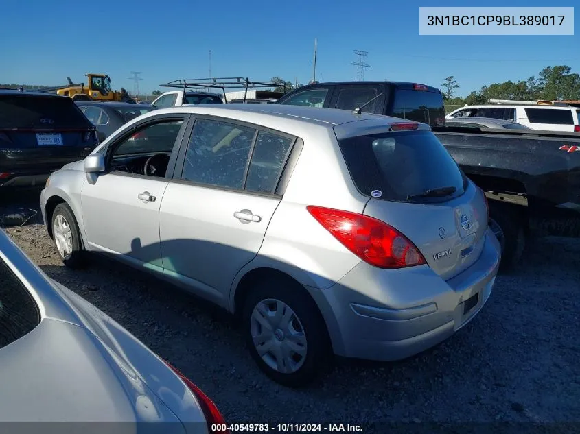 2011 Nissan Versa 1.8S VIN: 3N1BC1CP9BL389017 Lot: 40549783