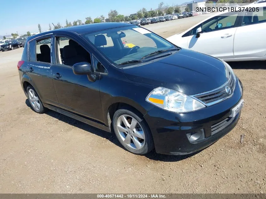 2011 Nissan Versa 1.8Sl VIN: 3N1BC1CP1BL374205 Lot: 40571442