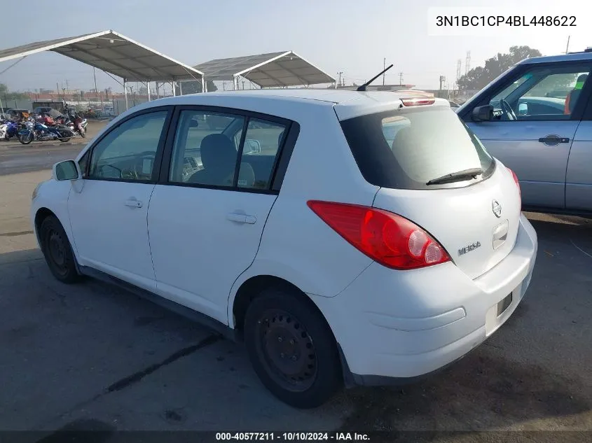 2011 Nissan Versa 1.8S VIN: 3N1BC1CP4BL448622 Lot: 40577211