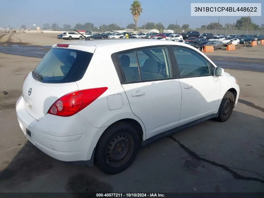 2011 Nissan Versa 1.8S VIN: 3N1BC1CP4BL448622 Lot: 40577211