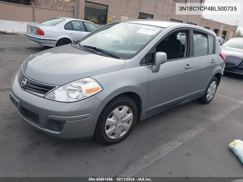 2011 Nissan Versa 1.8S VIN: 3N1BC1CP4BL500735 Lot: 40581496