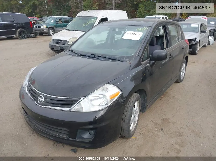 2011 Nissan Versa S/Sl VIN: 3N1BC1CP9BL404597 Lot: 40582108