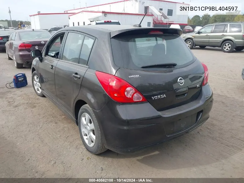 2011 Nissan Versa S/Sl VIN: 3N1BC1CP9BL404597 Lot: 40582108