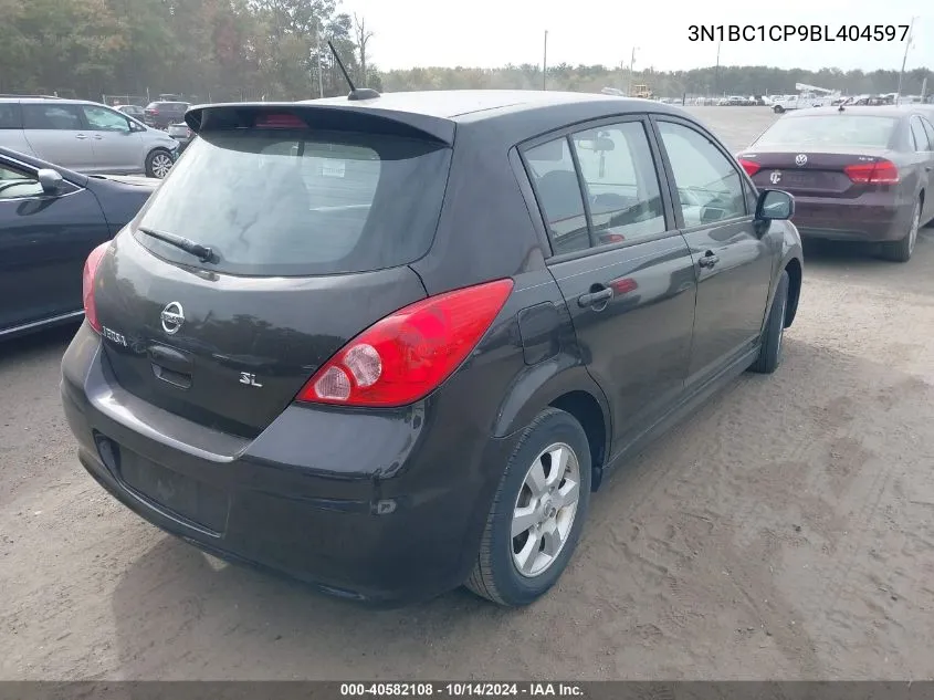 2011 Nissan Versa S/Sl VIN: 3N1BC1CP9BL404597 Lot: 40582108