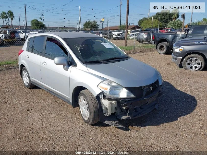 2011 Nissan Versa S/Sl VIN: 3N1BC1CP3BL411030 Lot: 40582162