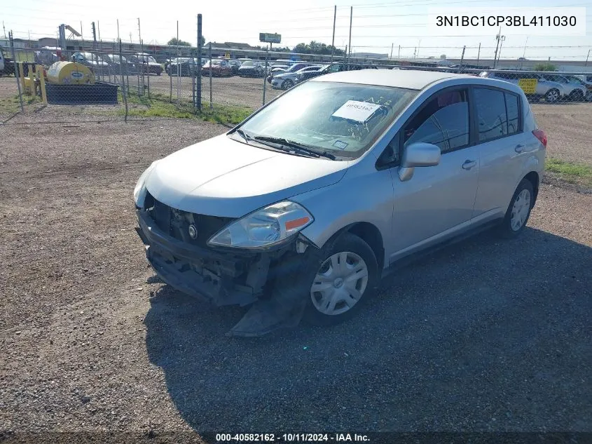 2011 Nissan Versa S/Sl VIN: 3N1BC1CP3BL411030 Lot: 40582162