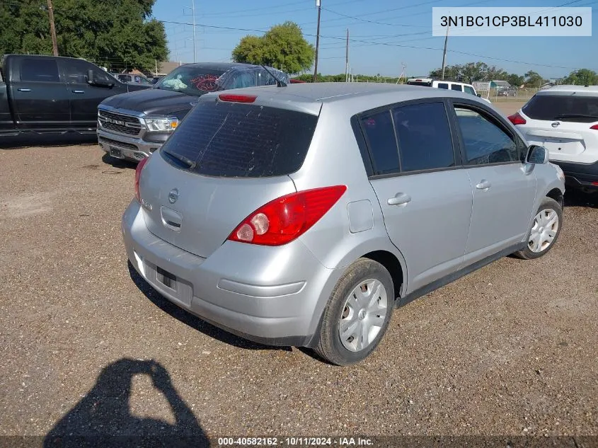 2011 Nissan Versa S/Sl VIN: 3N1BC1CP3BL411030 Lot: 40582162