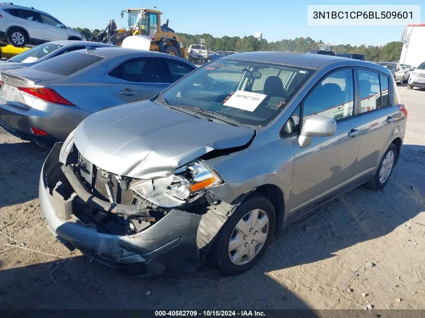 2011 Nissan Versa 1.8S VIN: 3N1BC1CP6BL509601 Lot: 40582709