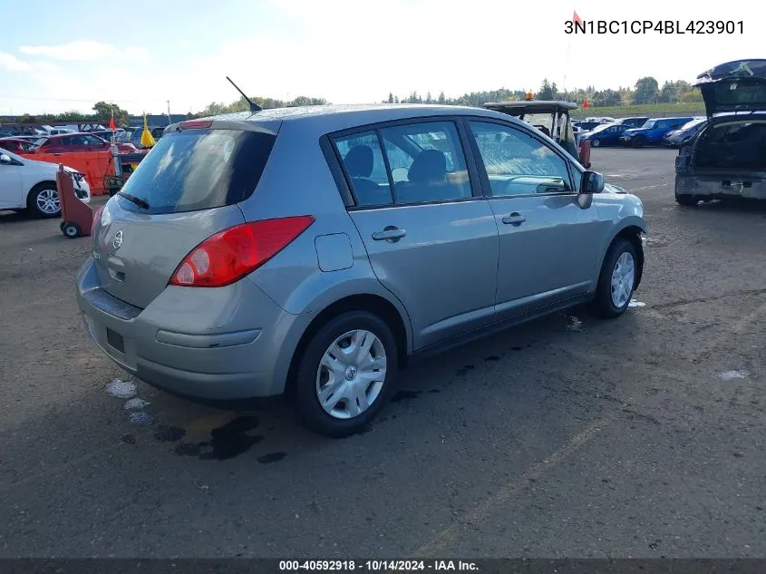 2011 Nissan Versa 1.8S VIN: 3N1BC1CP4BL423901 Lot: 40592918