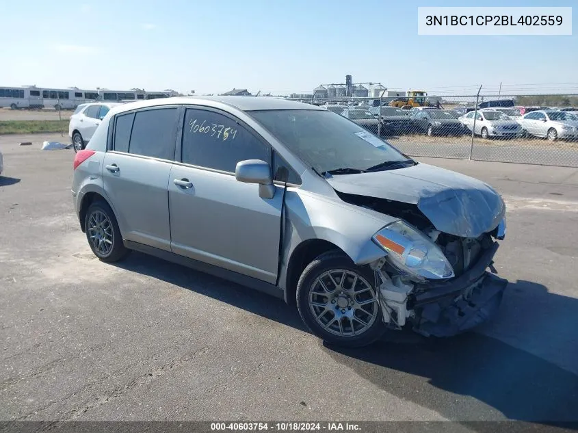 2011 Nissan Versa 1.8S VIN: 3N1BC1CP2BL402559 Lot: 40603754