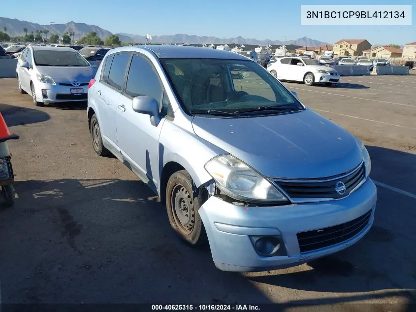 2011 Nissan Versa 1.8S VIN: 3N1BC1CP9BL412134 Lot: 40625315