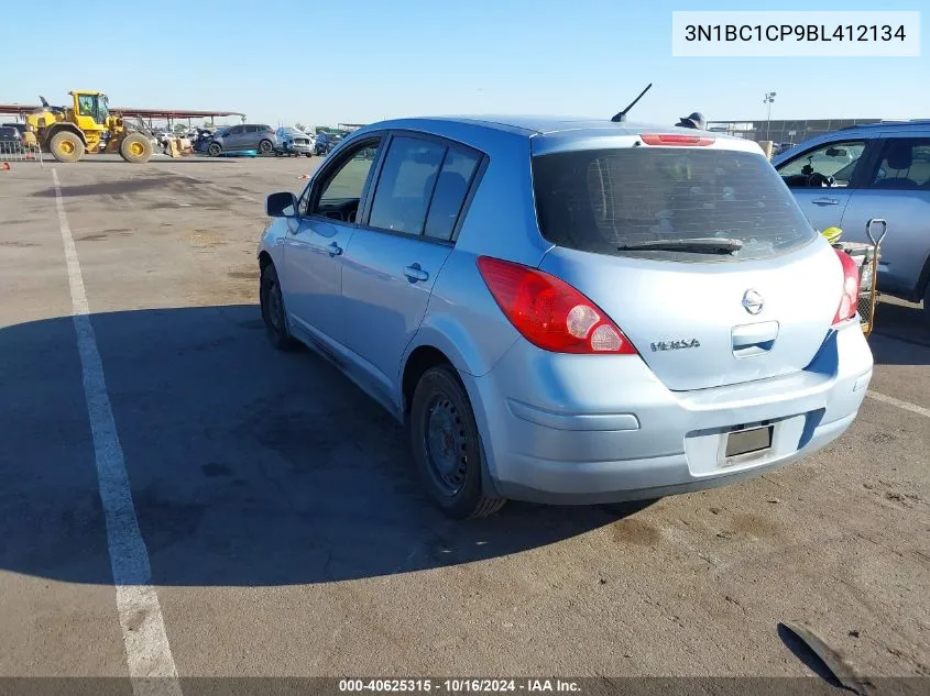 2011 Nissan Versa 1.8S VIN: 3N1BC1CP9BL412134 Lot: 40625315