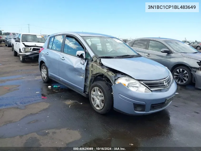 2011 Nissan Versa 1.8S VIN: 3N1BC1CP1BL483649 Lot: 40629069