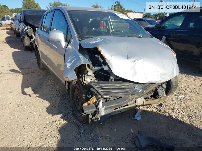 2011 Nissan Versa 1.8S VIN: 3N1BC1CP0BL401944 Lot: 40640476