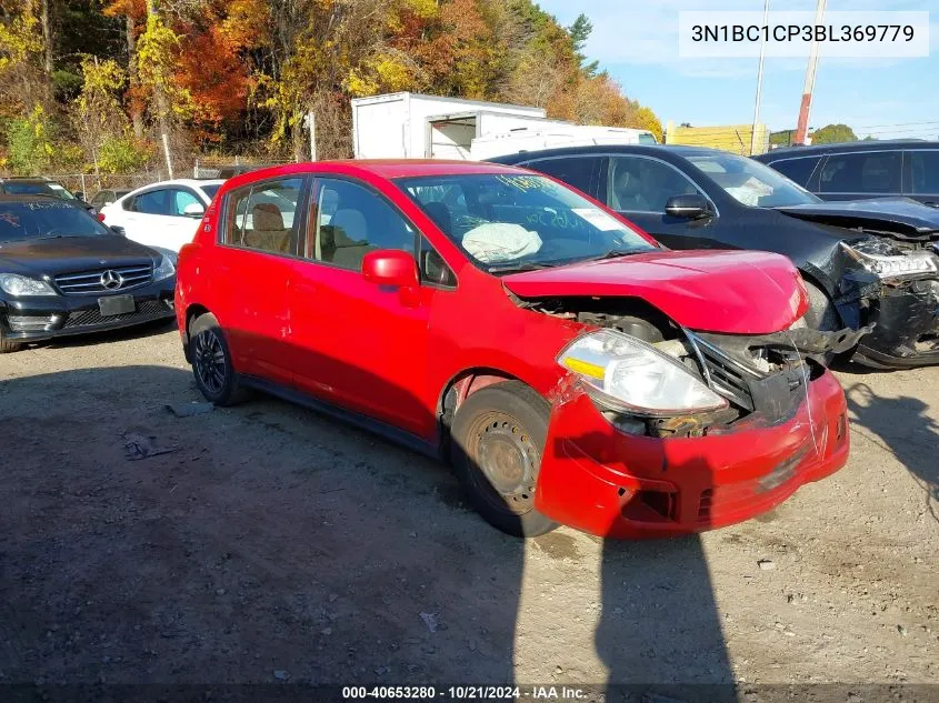 2011 Nissan Versa S/Sl VIN: 3N1BC1CP3BL369779 Lot: 40653280