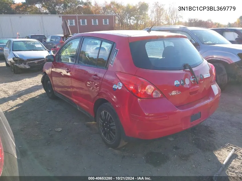 2011 Nissan Versa S/Sl VIN: 3N1BC1CP3BL369779 Lot: 40653280