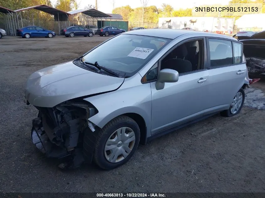 2011 Nissan Versa 1.8S VIN: 3N1BC1CP9BL512153 Lot: 40663813