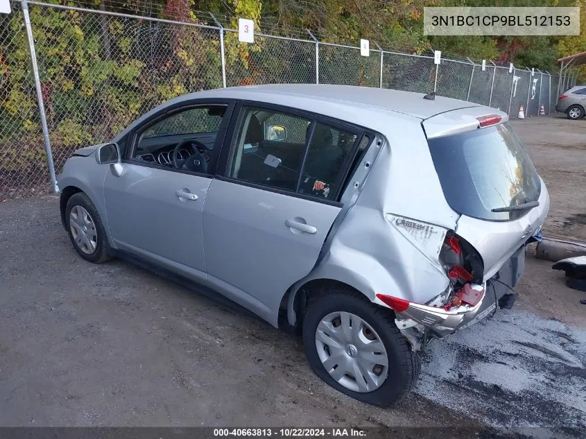 2011 Nissan Versa 1.8S VIN: 3N1BC1CP9BL512153 Lot: 40663813