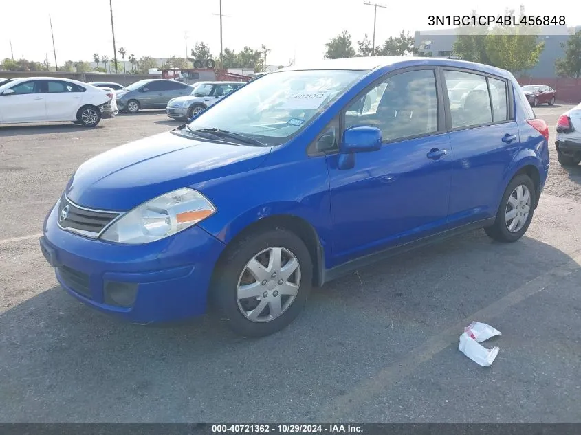 2011 Nissan Versa 1.8S VIN: 3N1BC1CP4BL456848 Lot: 40721362