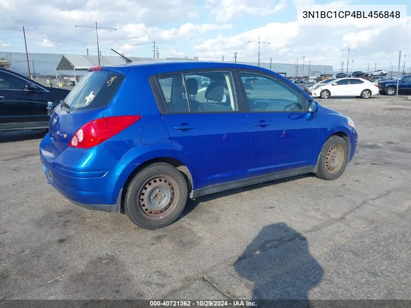 2011 Nissan Versa 1.8S VIN: 3N1BC1CP4BL456848 Lot: 40721362