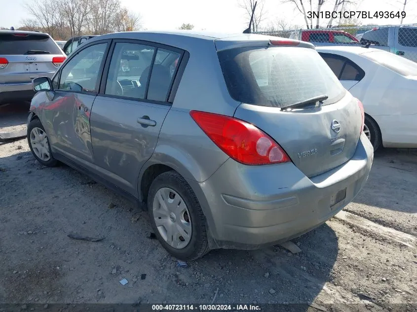 2011 Nissan Versa 1.8S VIN: 3N1BC1CP7BL493649 Lot: 40723114