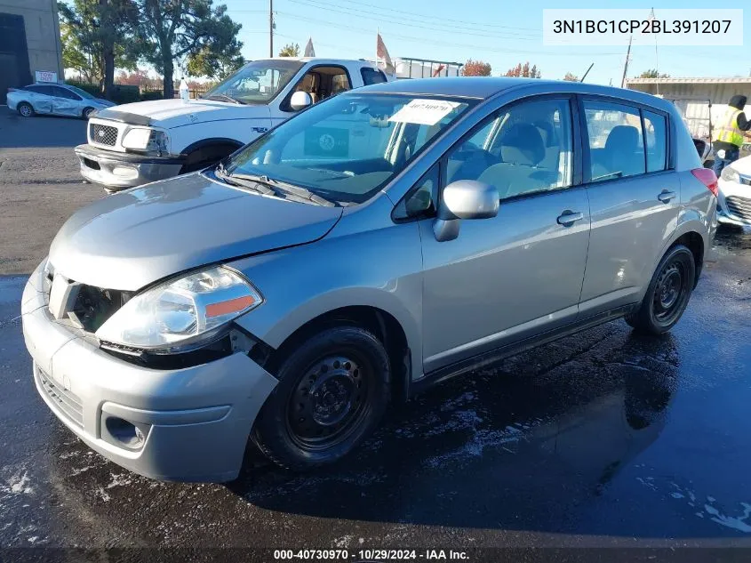 2011 Nissan Versa 1.8S VIN: 3N1BC1CP2BL391207 Lot: 40730970