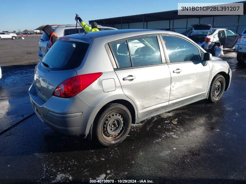 2011 Nissan Versa 1.8S VIN: 3N1BC1CP2BL391207 Lot: 40730970