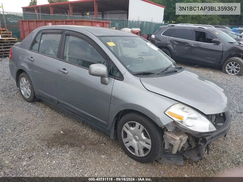 3N1BC1AP3BL359367 2011 Nissan Versa 1.8S