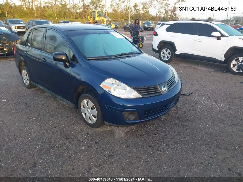 2011 Nissan Versa 1.6 VIN: 3N1CC1AP4BL445159 Lot: 40759548