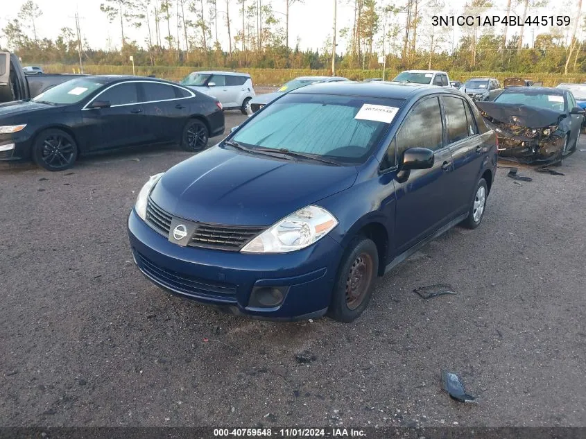 2011 Nissan Versa 1.6 VIN: 3N1CC1AP4BL445159 Lot: 40759548