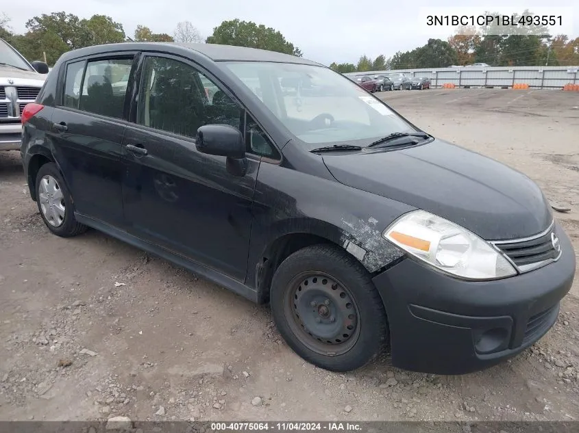 2011 Nissan Versa 1.8S VIN: 3N1BC1CP1BL493551 Lot: 40775064