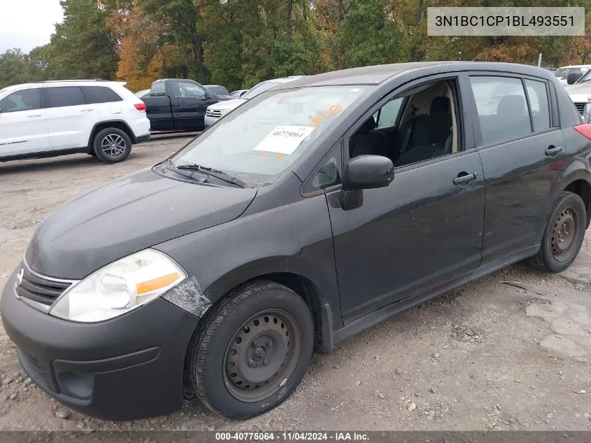 2011 Nissan Versa 1.8S VIN: 3N1BC1CP1BL493551 Lot: 40775064