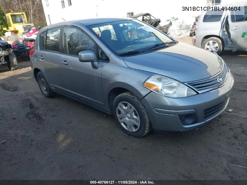 2011 Nissan Versa 1.8S VIN: 3N1BC1CP1BL494604 Lot: 40786127